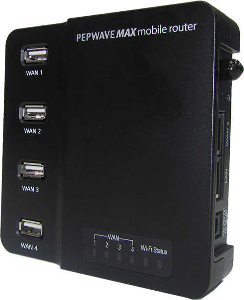 Pepwave Max On-The-Go 3G/4G Router with Load Balancing