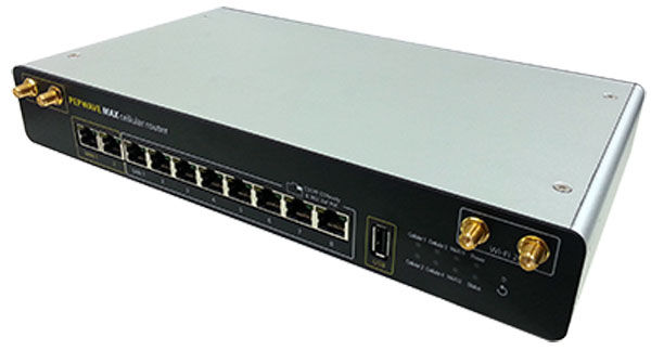 Pepwave MAX HD4 Load Balancing/Bonding Router with 2 x Embedded Verizon and 2 x .